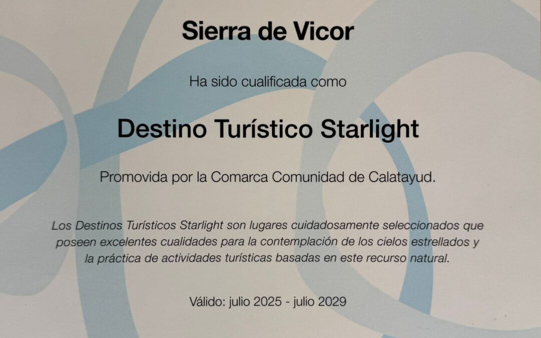 La fundación Starlight avala las excelentes condiciones de la sierra de Vicor para el astroturismo